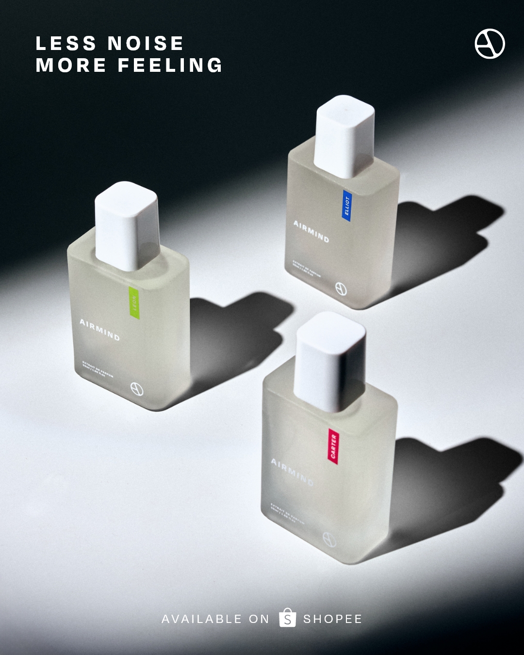 Airmind Fragrance Facebook ad: Less noise. More feeling.