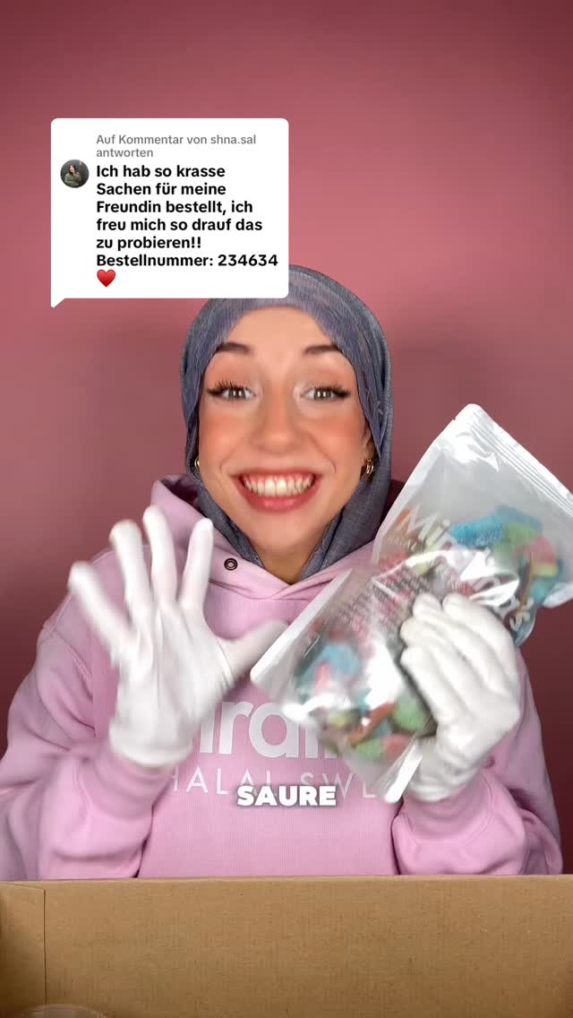 Miralina's Halal Sweets Facebook ad: Antwort auf shna.sal Wo sind meine sauren Fans?