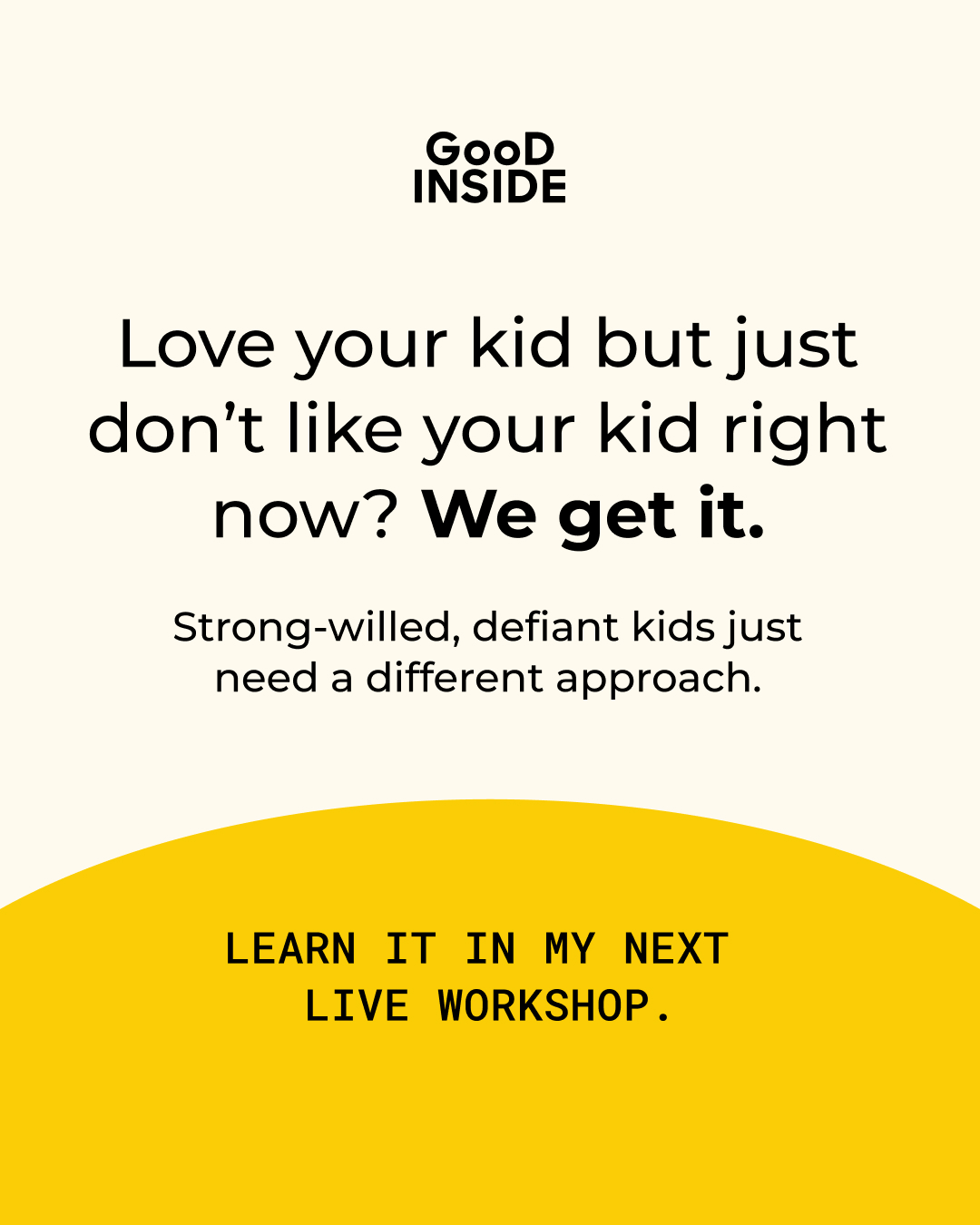 Dr. Becky at Good Inside Facebook ad