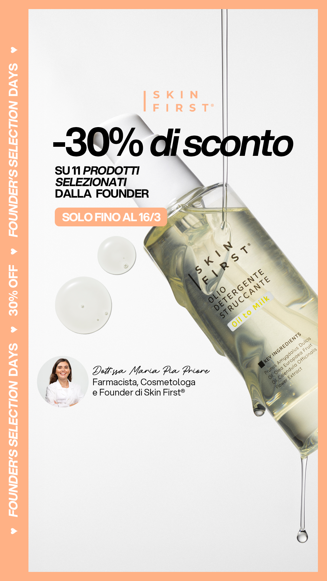 SKIN FIRST Facebook ad