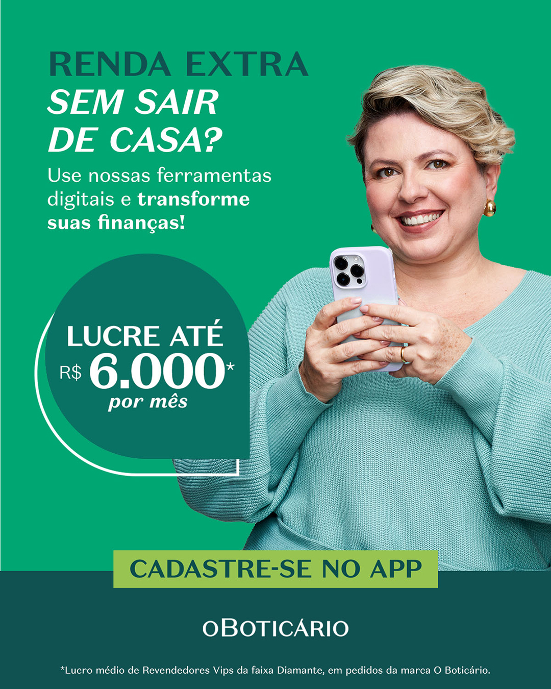 O Boticário Facebook ad: Revenda O Boticário