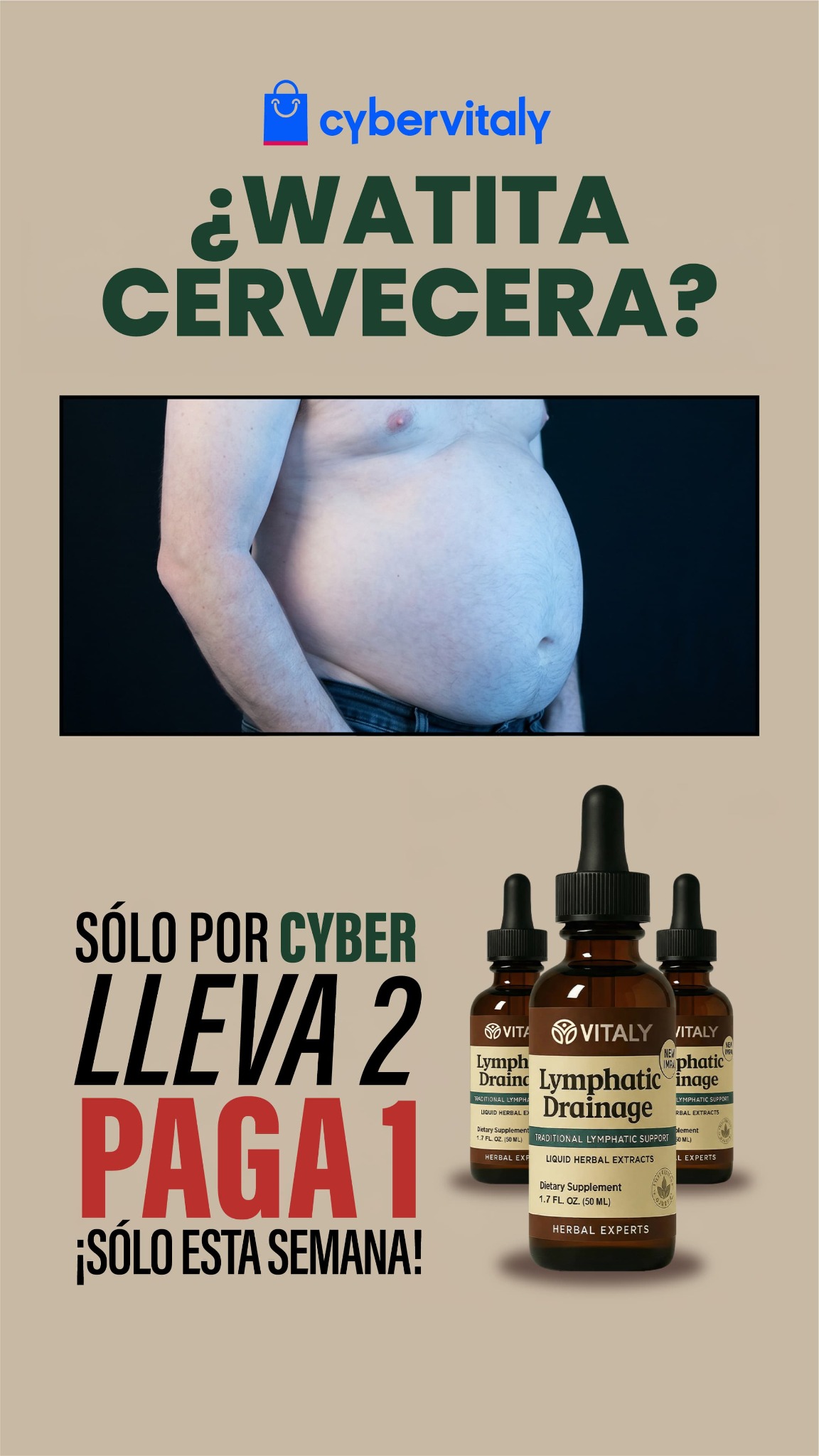 Vitaly Facebook ad: Oferta 2x1