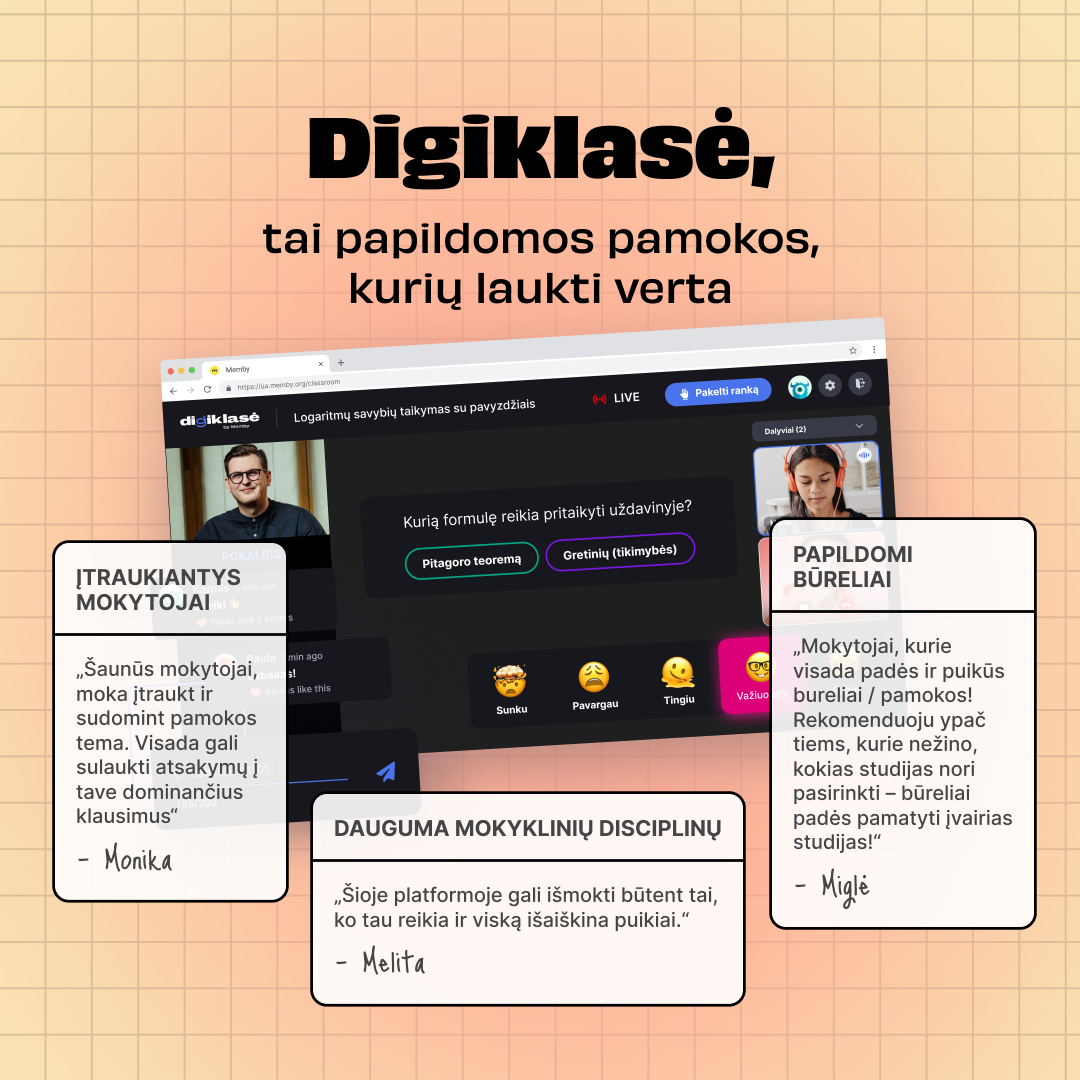 Digiklasė - by Memby Facebook ad