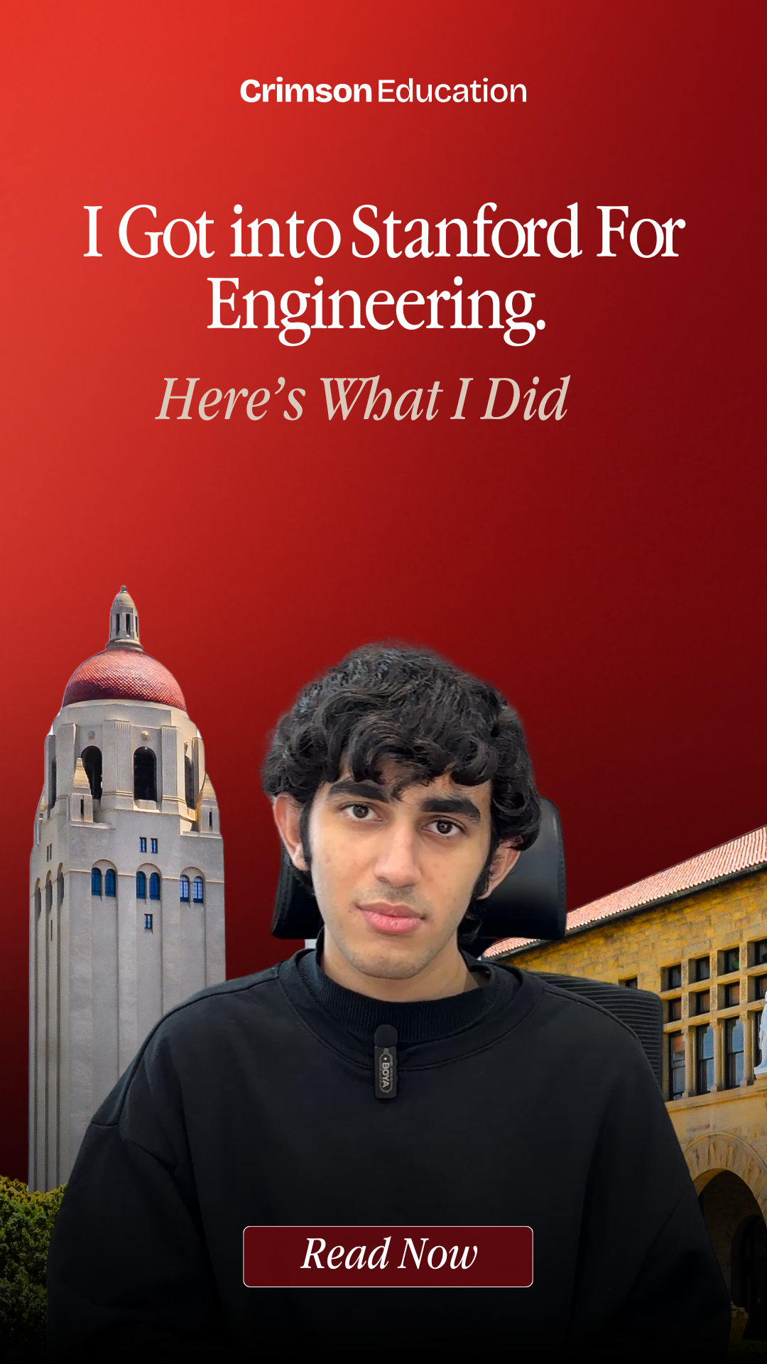 Crimson Education Facebook ad