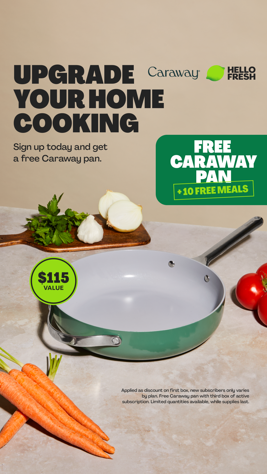 HelloFresh Facebook ad