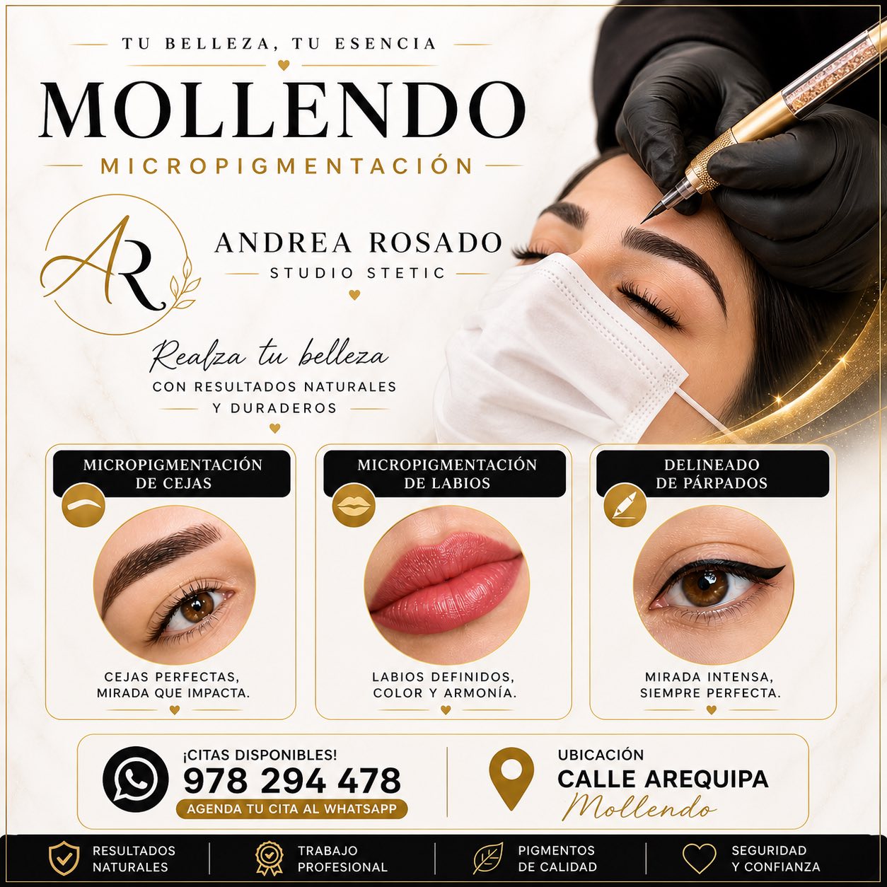 AR Studio Stetic Facebook ad: MOLLENDO