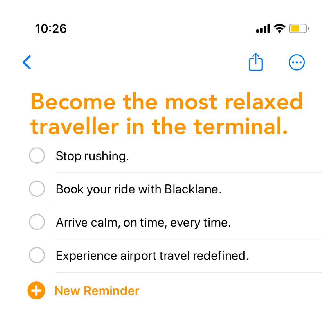 Blacklane Facebook ad