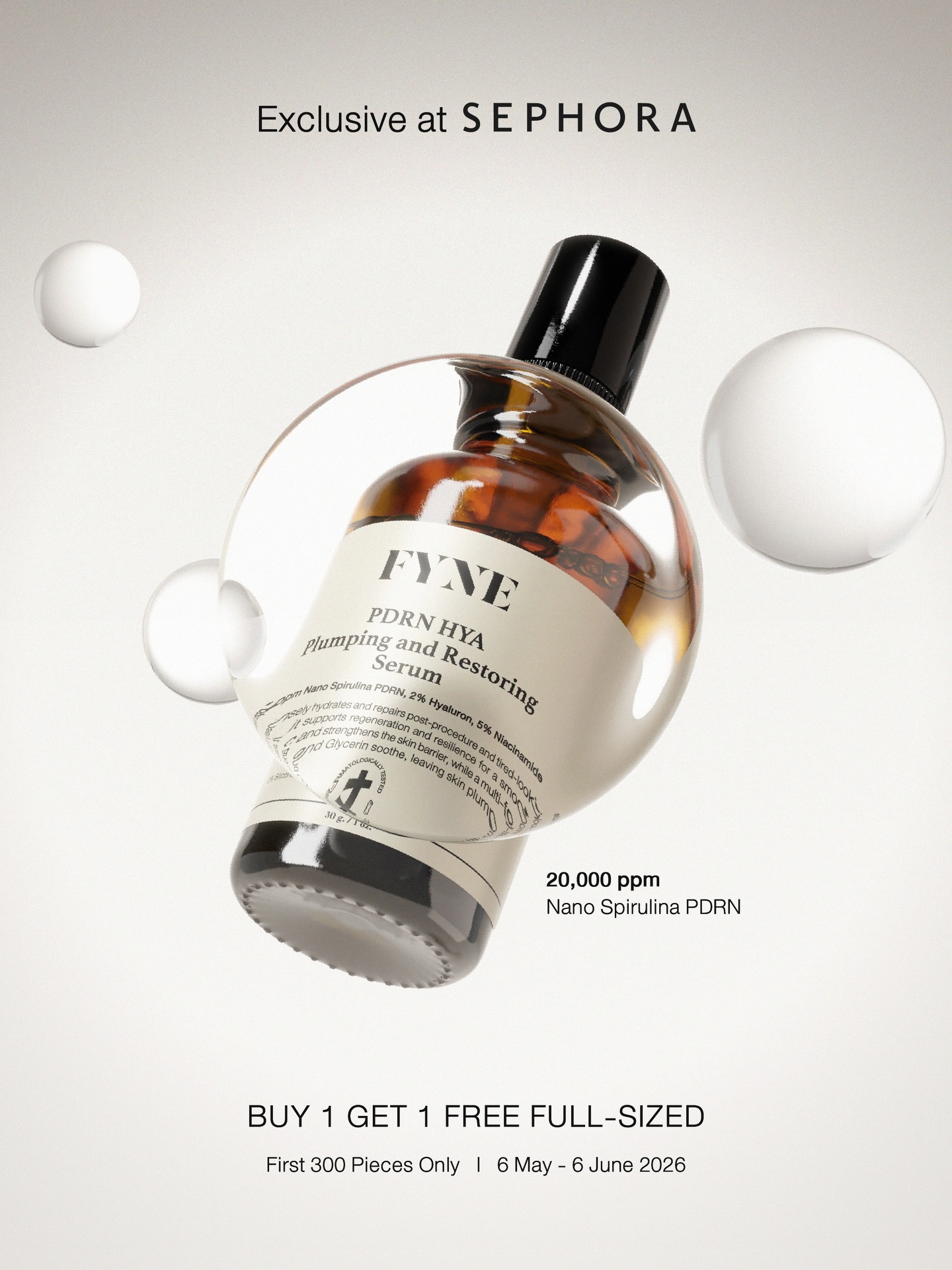 FYNE - ฟายน์ Facebook ad: NEW ONLY at SEPHORA พร้อม โปรเปิดตัว 300 สิทธิ์เท่านั้น!