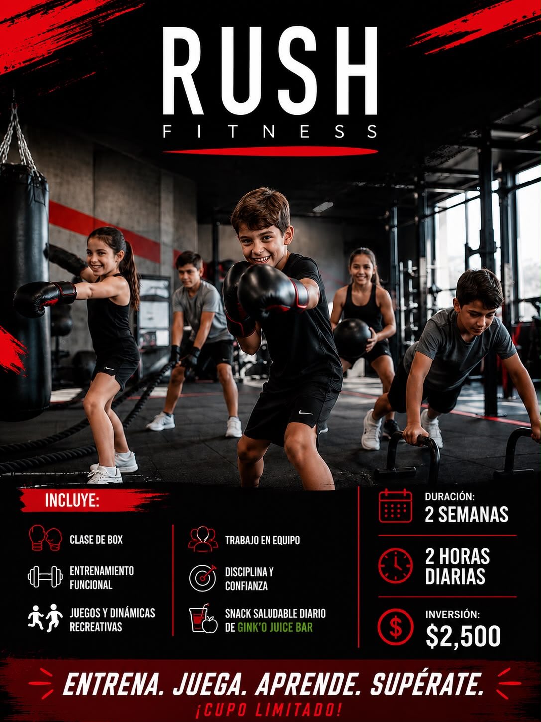 Rush Fitness Facebook ad