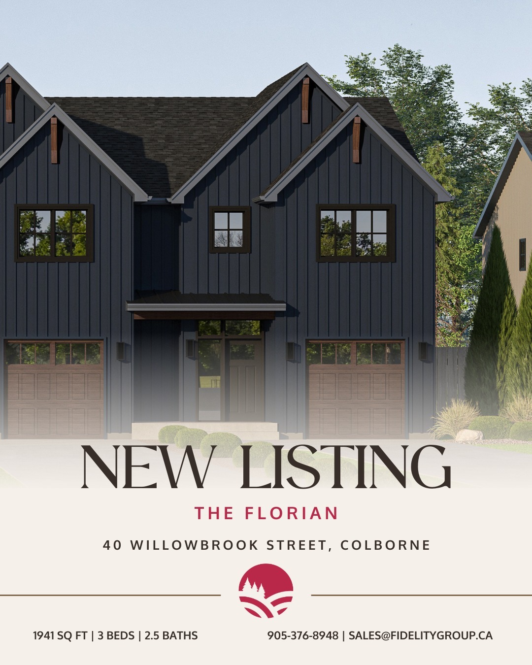 Eastfields Facebook ad: NEW LISTING | THE FLORIAN