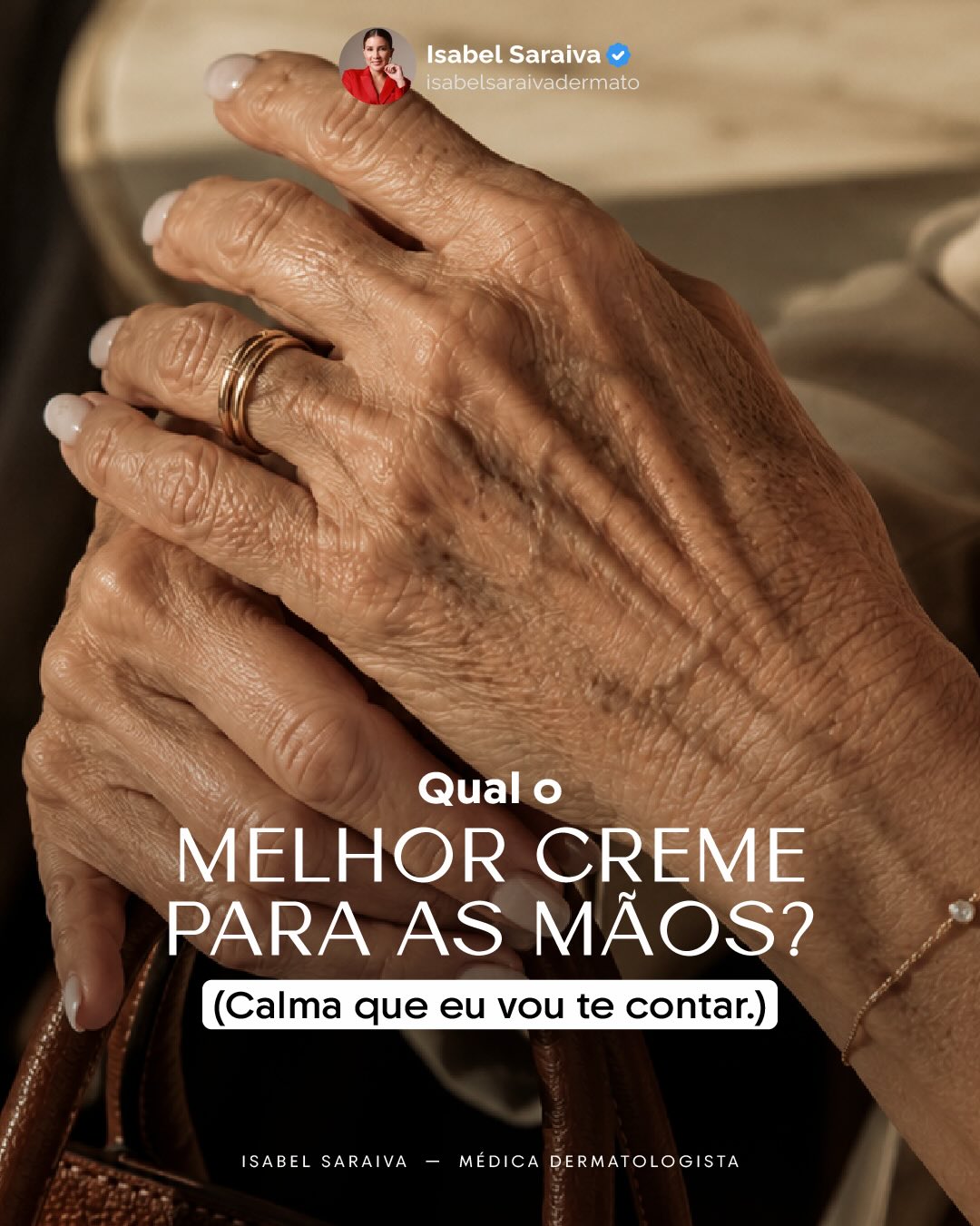 Dra. Isabel Saraiva Facebook ad: Cremes ajudam muito na prevenção e hidratação.