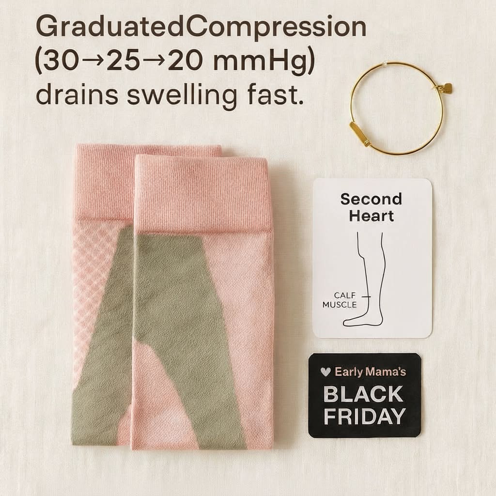 Nurse Yard 3 Facebook ad: Graduated Compression Drains Swelling Fast