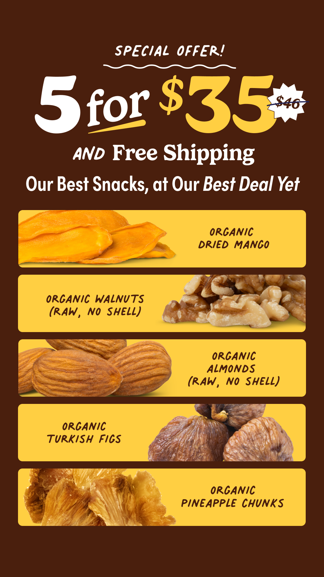 Nuts.com Facebook ad