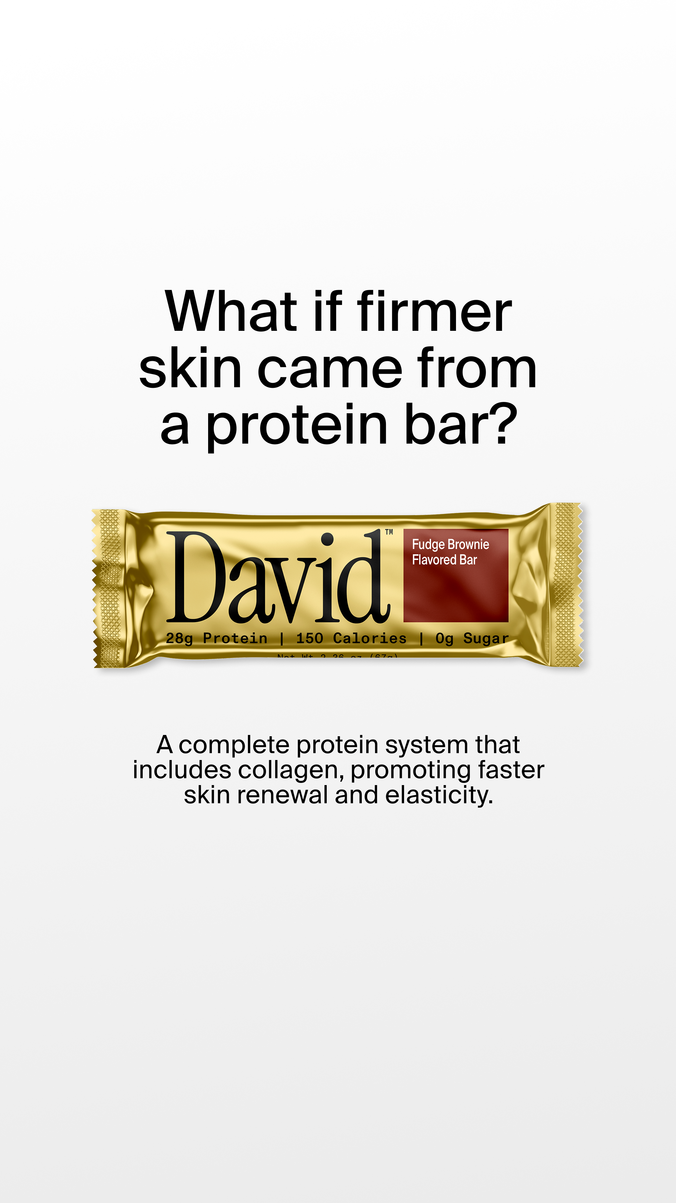 David Protein Facebook ad