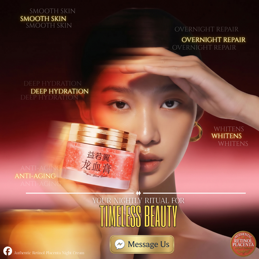 Authentic Retinol Placenta Night Cream Facebook ad: Mabilis magpakinis at puti