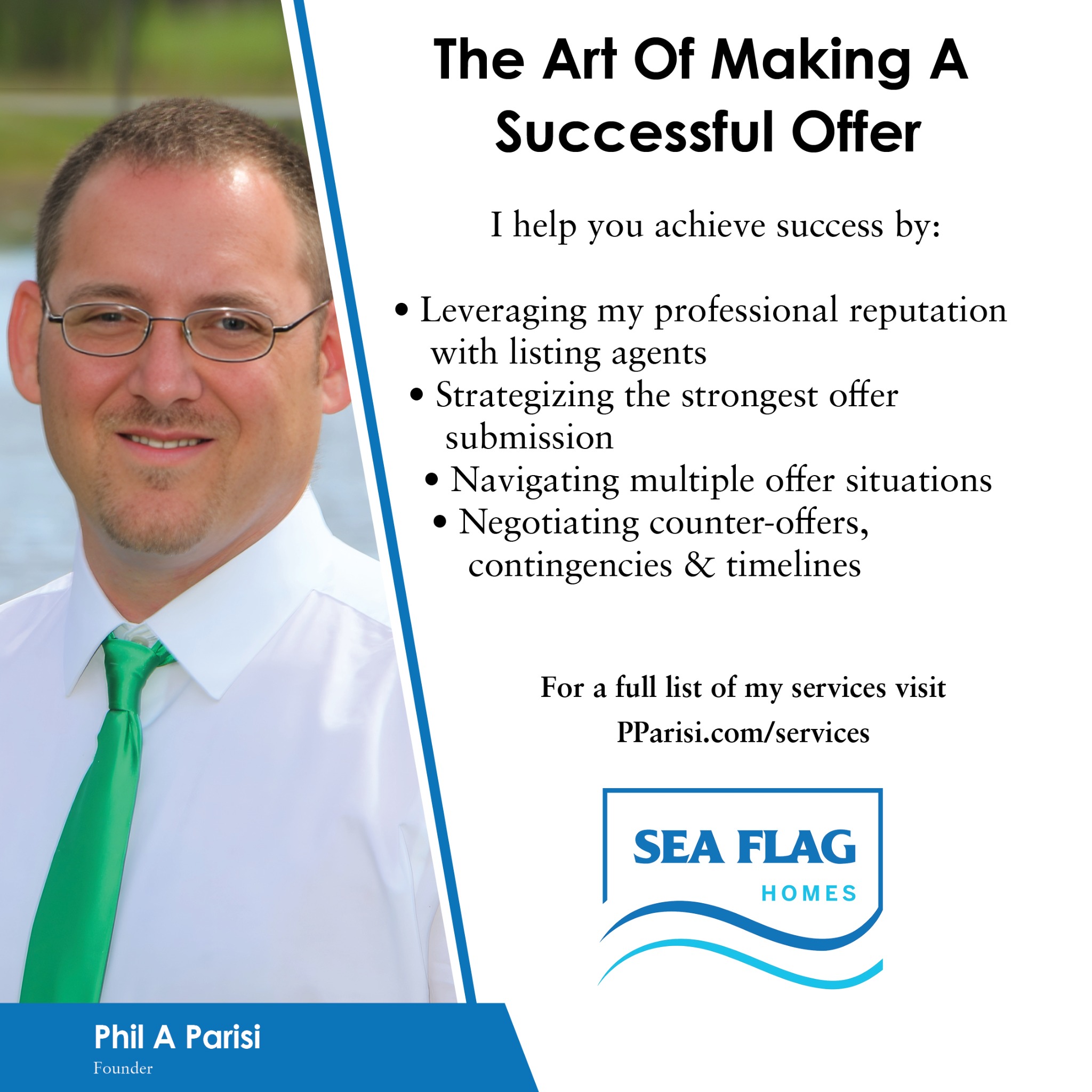Sea Flag Homes Real Estate Facebook ad: Message or Call (772) 773-6456 | (772) 215-8661