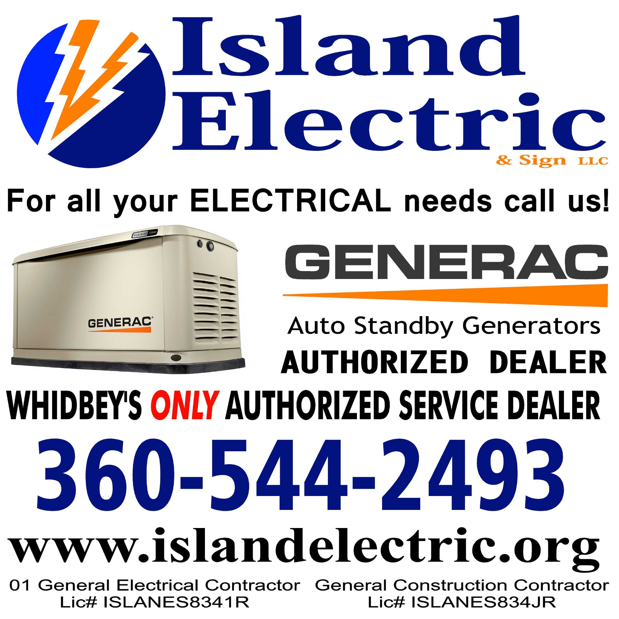 Whidbey News-Times Facebook ad: Island Electric