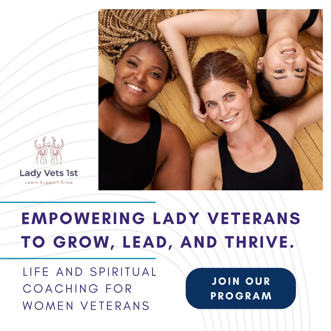 Lady Vets 1st, LLC Facebook ad: Your New Mission: Personal Growth