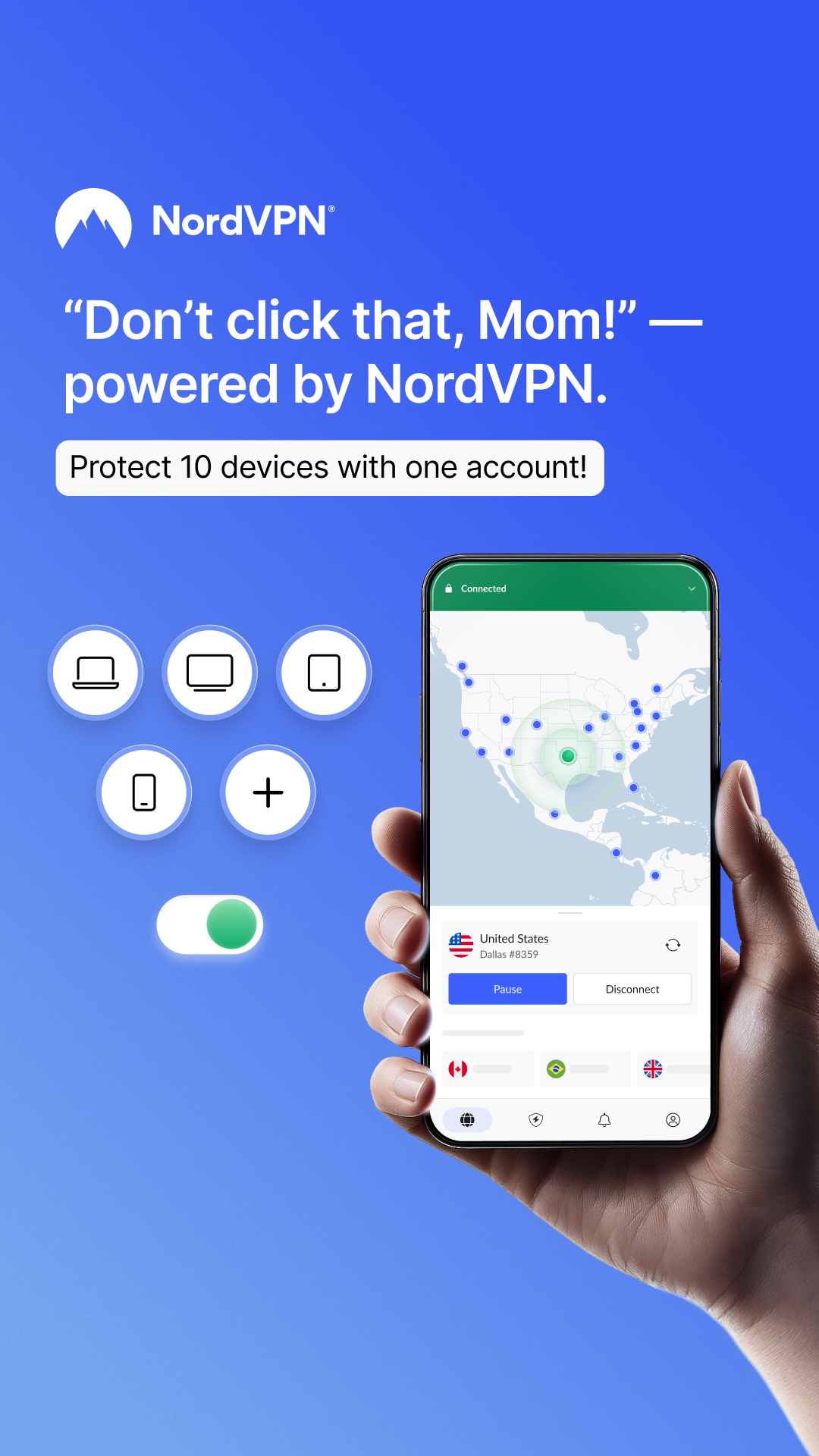 NordVPN Facebook ad from Feb 25, 2026