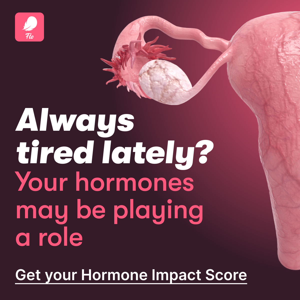 Flo Period Tracker App Facebook ad