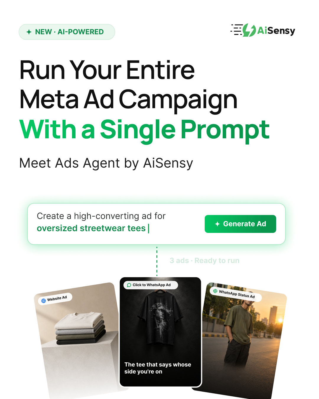 AiSensy Facebook ad: Running Ads on Instagram and Facebook is easier…