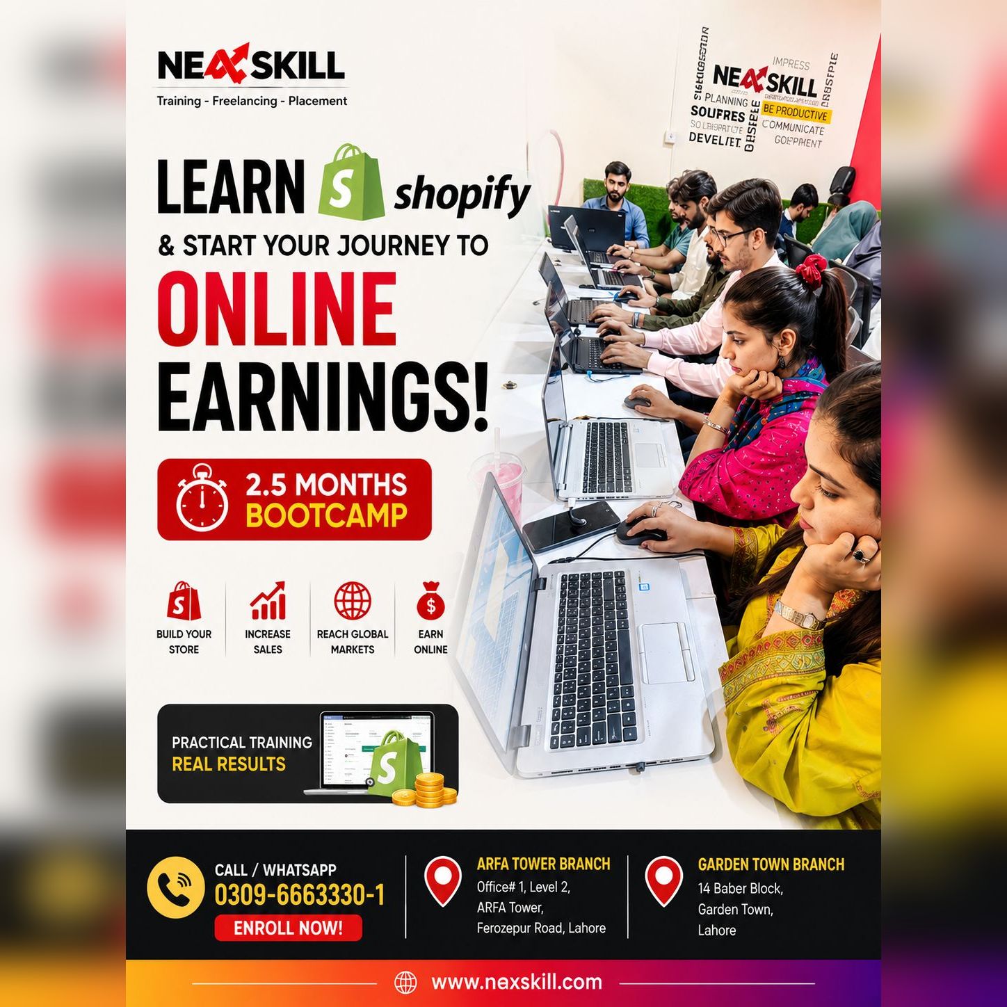 NeXskill - Be Productive Facebook ad