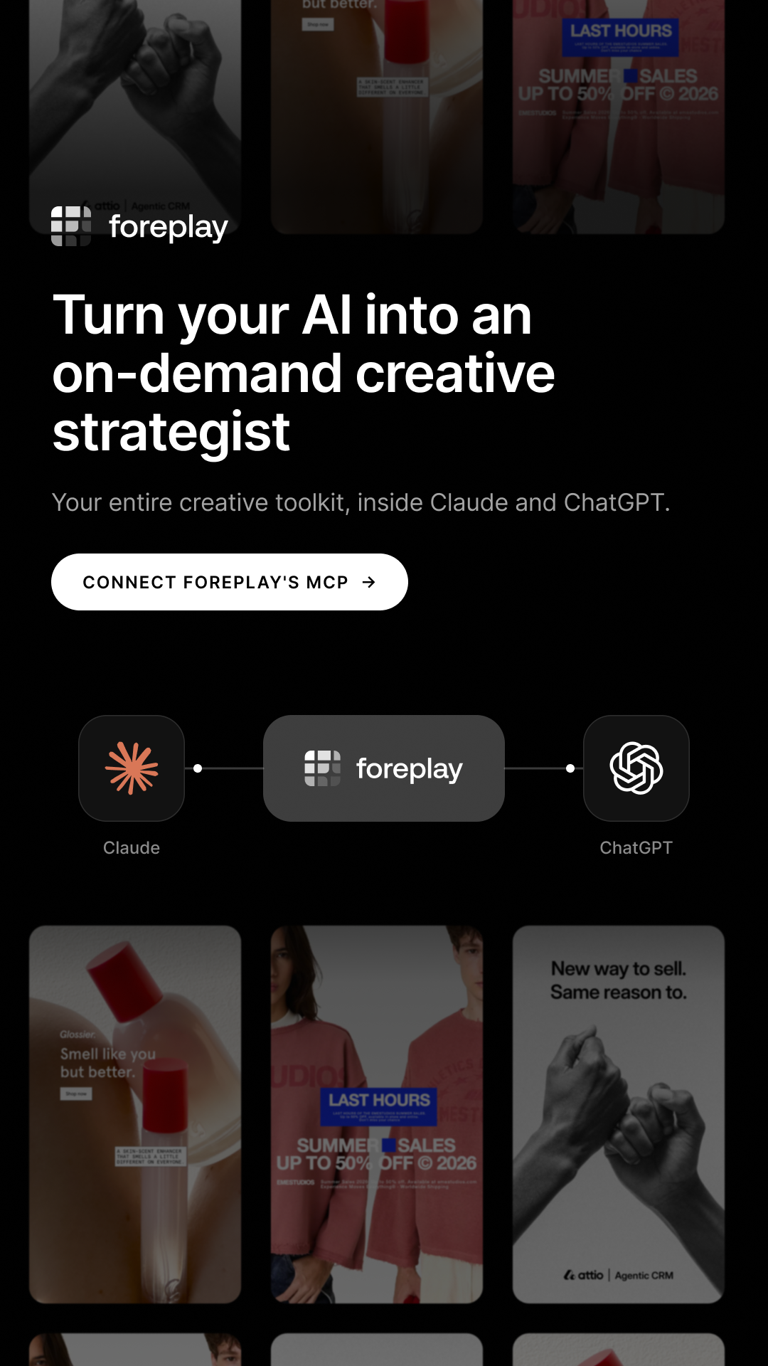 foreplay.co Facebook ad: Make ads that actually convert