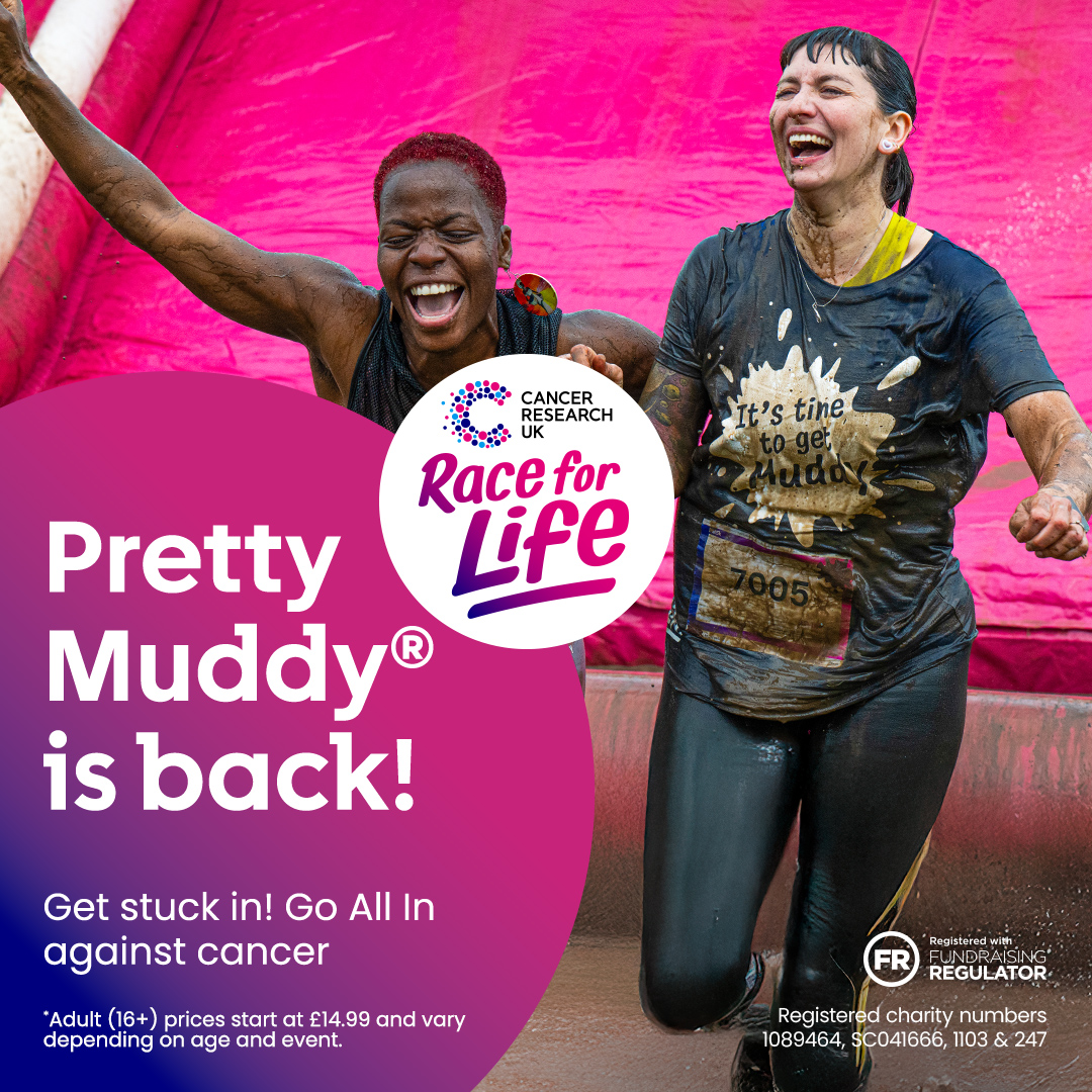 Cancer Research UK Race for Life Facebook ad from Feb 11, 2026