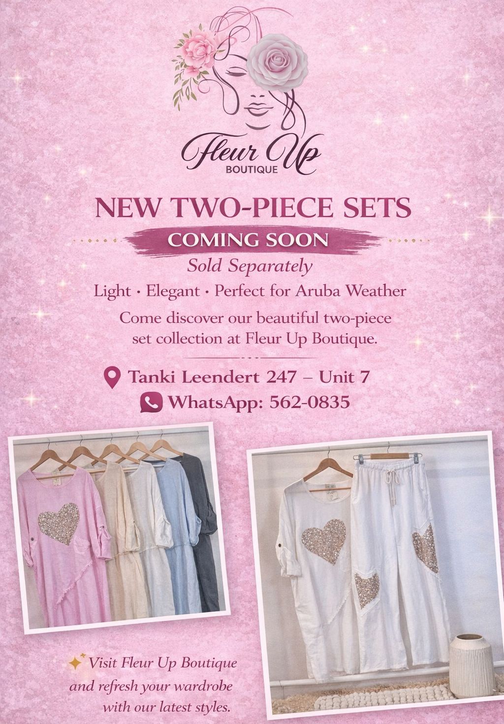 Fleur Up Boutique Facebook ad: Elegance is when the inside is as beautiful…