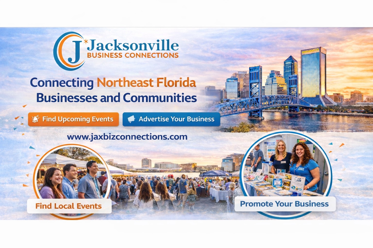 Jacksonville Business Connections Facebook ad: Calling All Northeast Florida Small Businesses & Community…