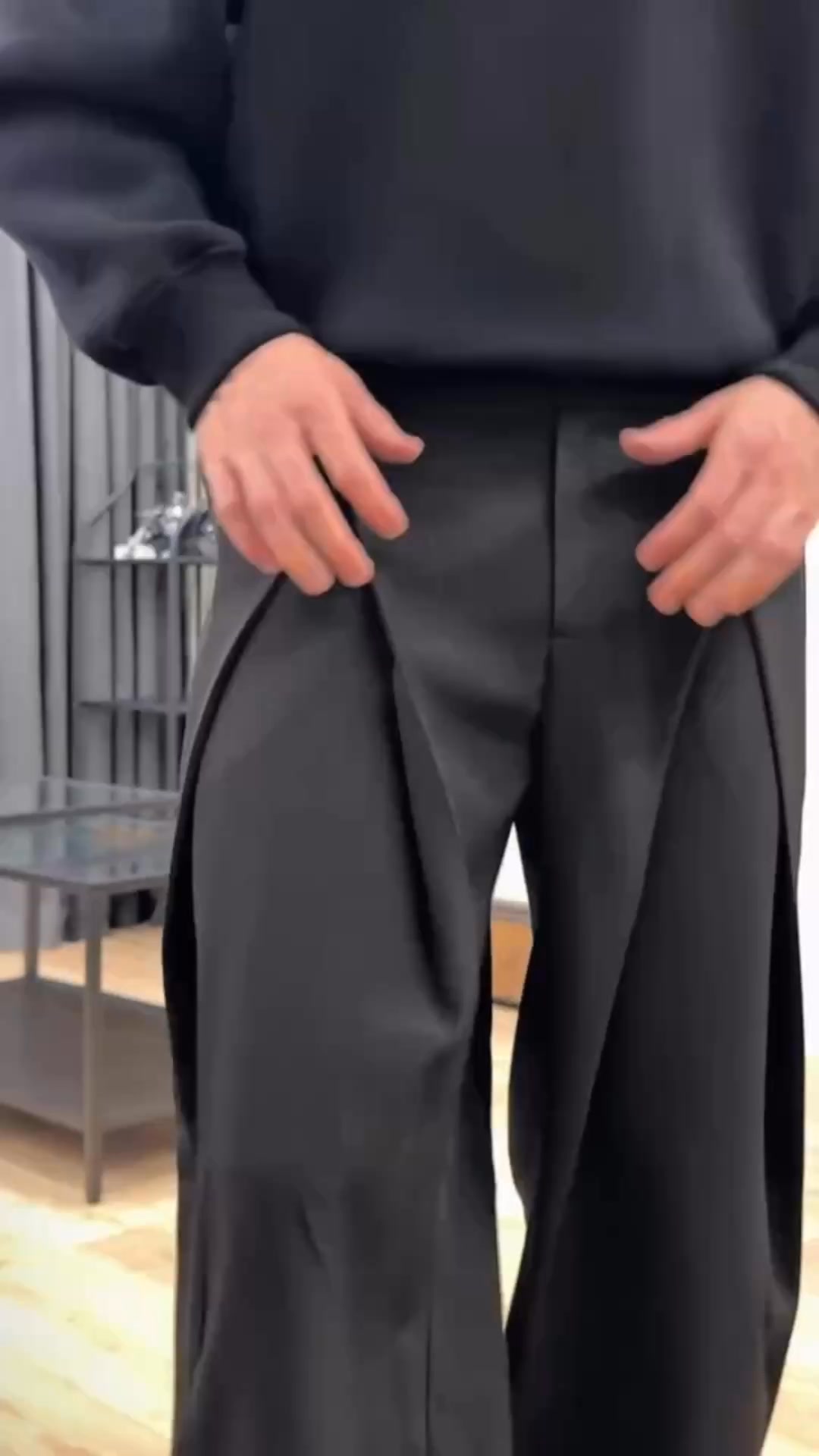 Mens Style Essentials Facebook ad: WIDE-FIT TROUSERS THAT ACTUALLY FIT
