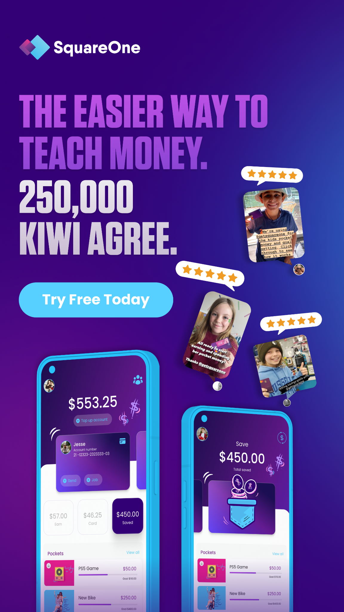 SquareOne Facebook ad
