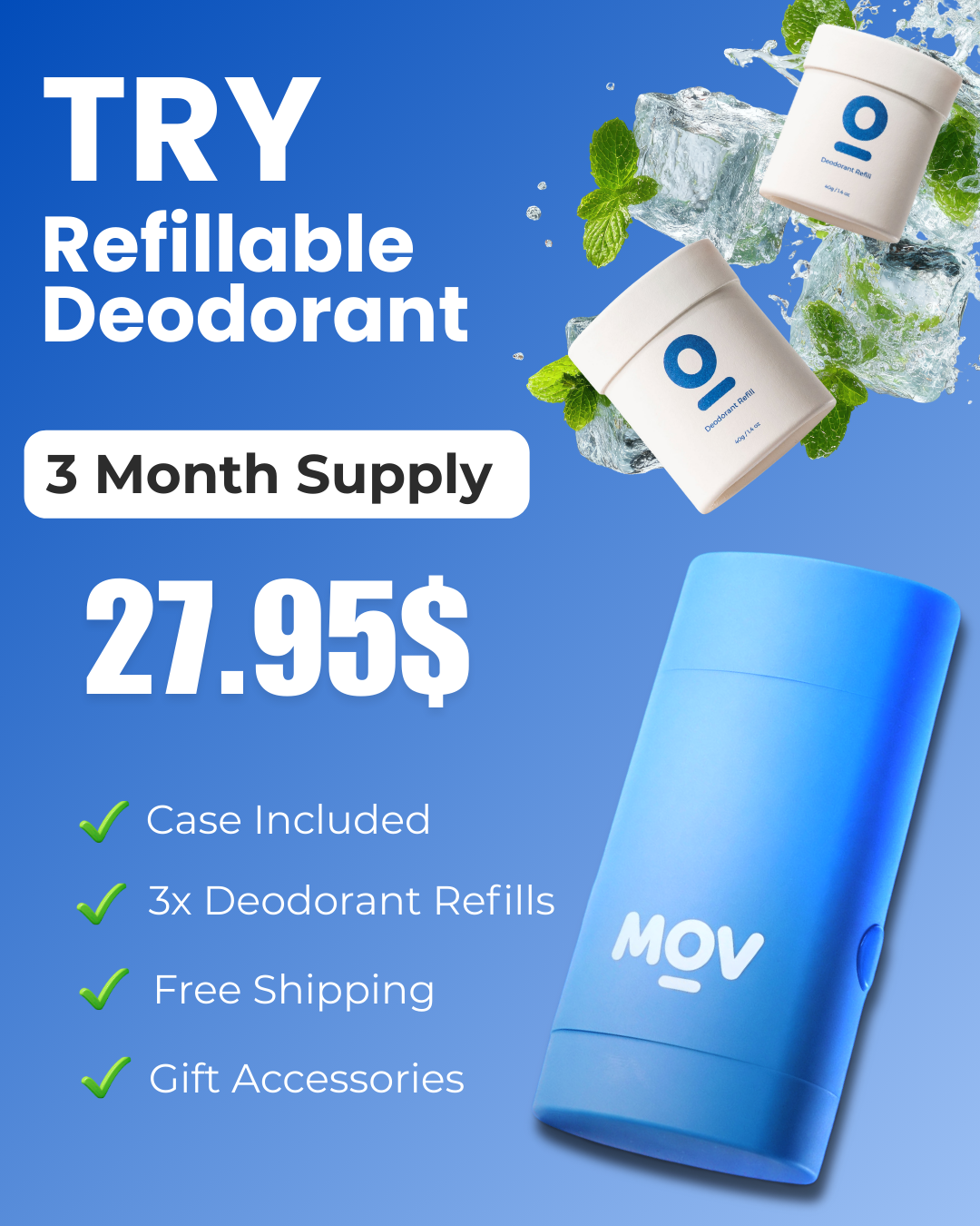 Mov Labs Facebook ad: Your Natural Deodorant Is Failing You. Ours Won't. Get 30%…