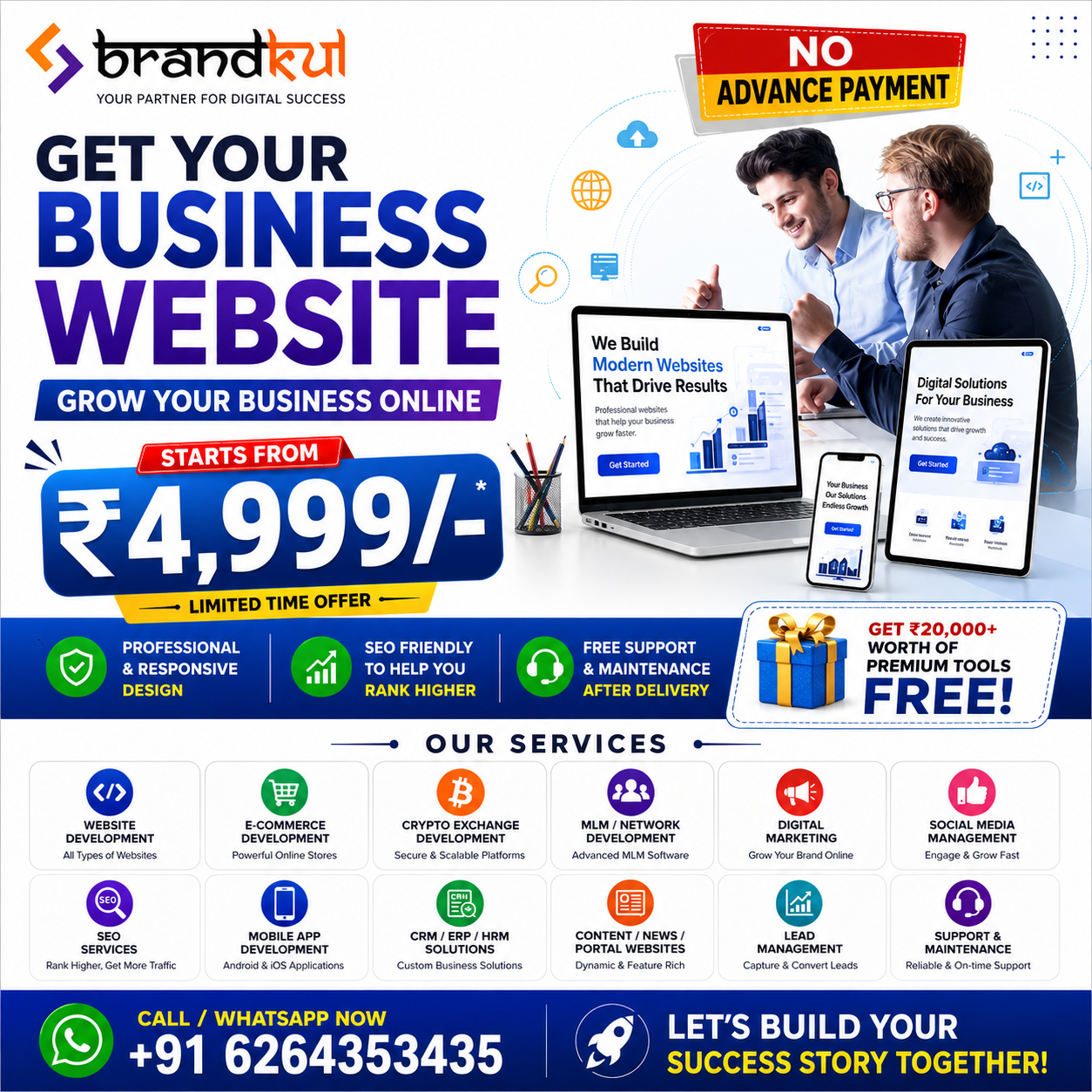 Brandkul Facebook ad: Websites | E-Com | Blockchain | CRM |…
