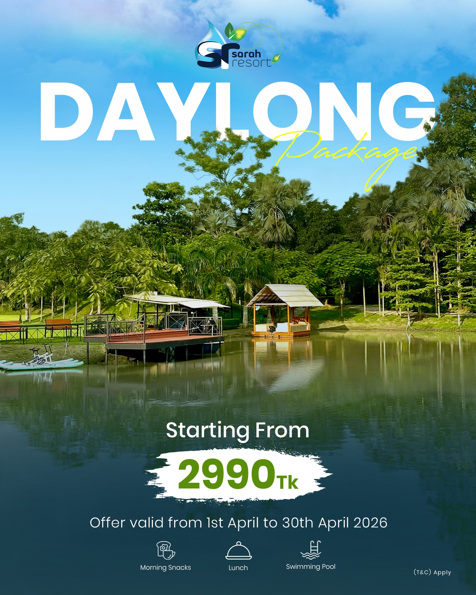 Sarah Resort Ltd. Facebook ad: Need a break from the city hustle?