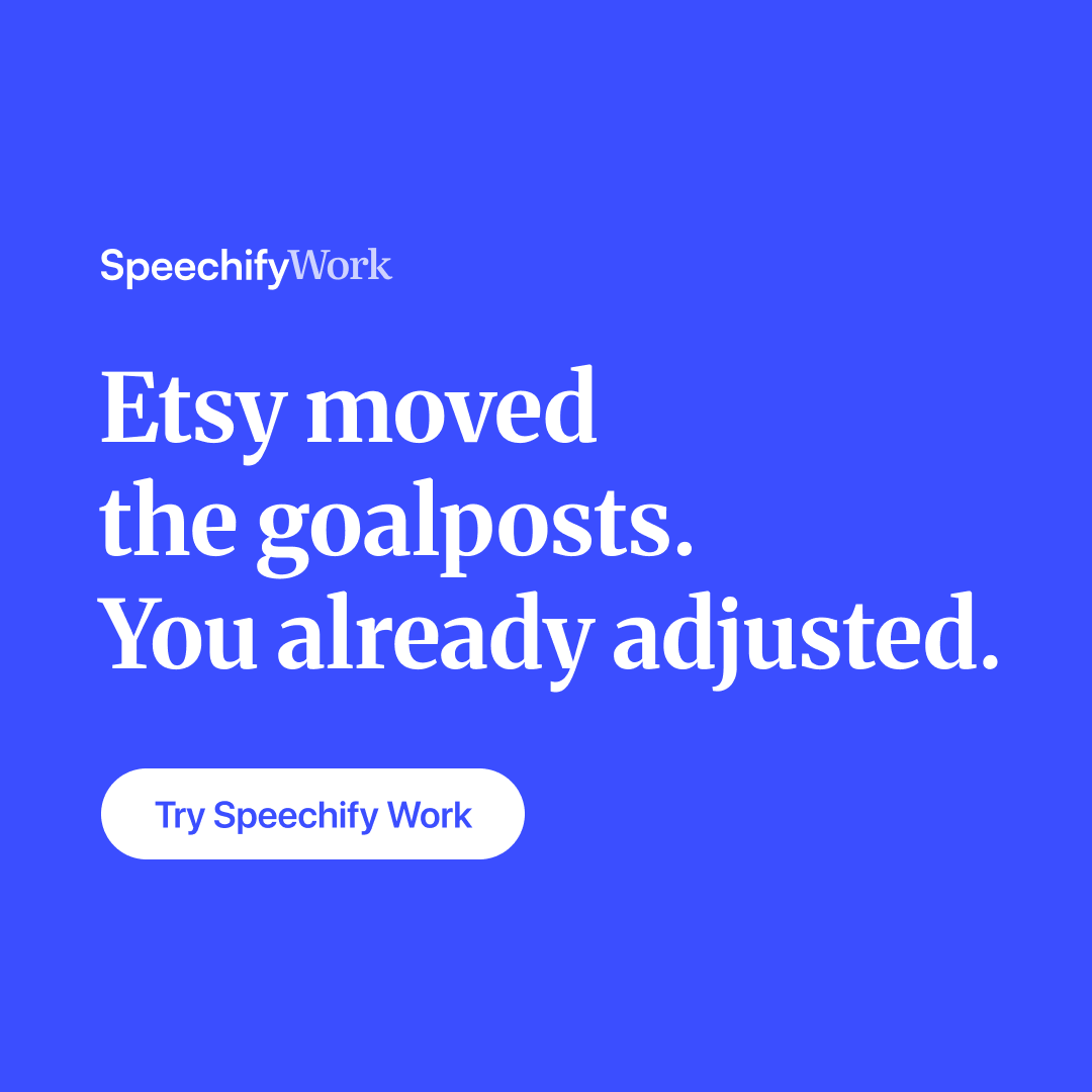 Speechify Facebook ad