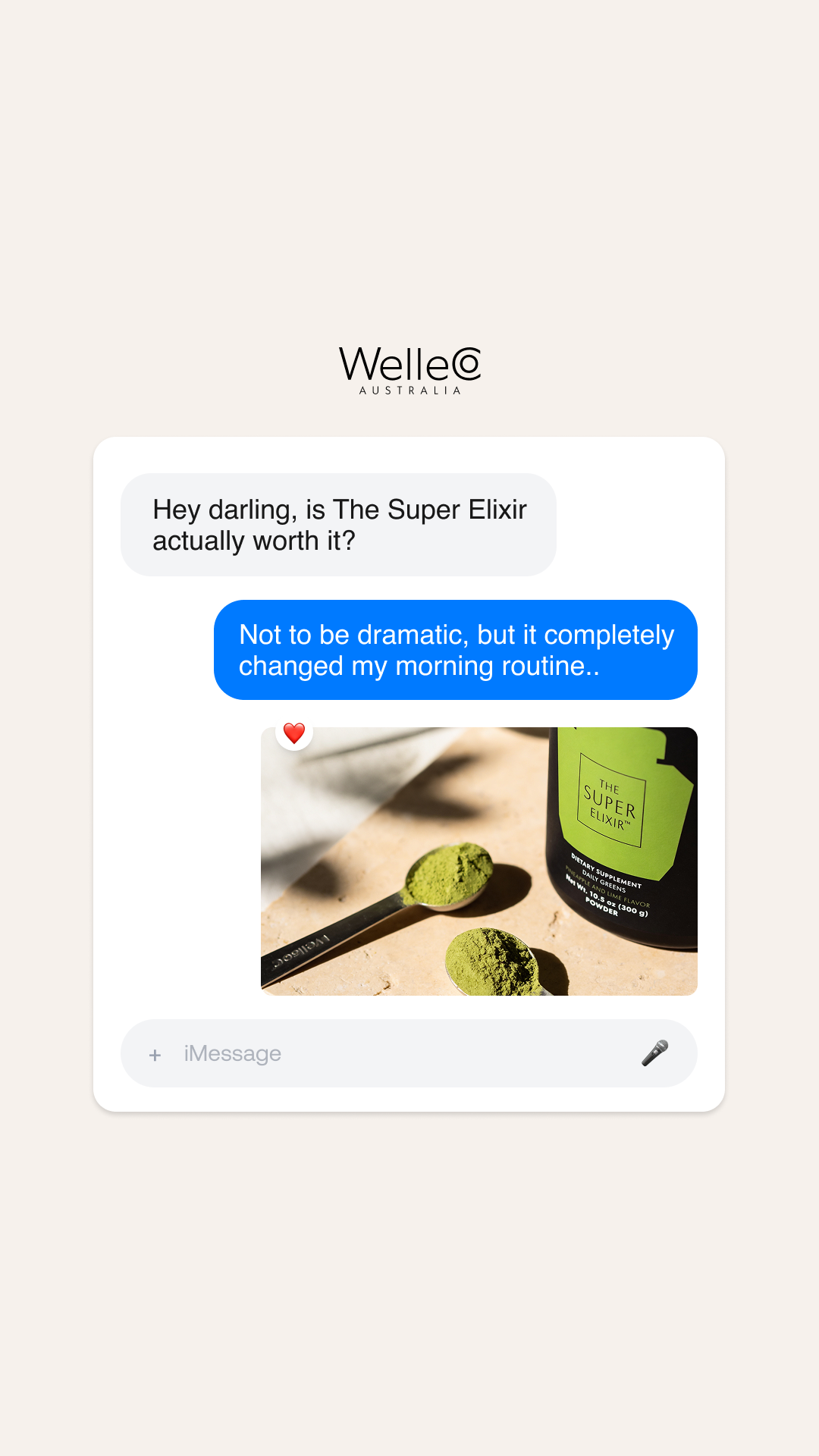 WelleCo Facebook ad
