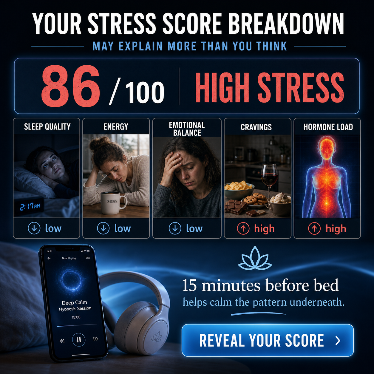 Kure for Hypnotherapy Facebook ad