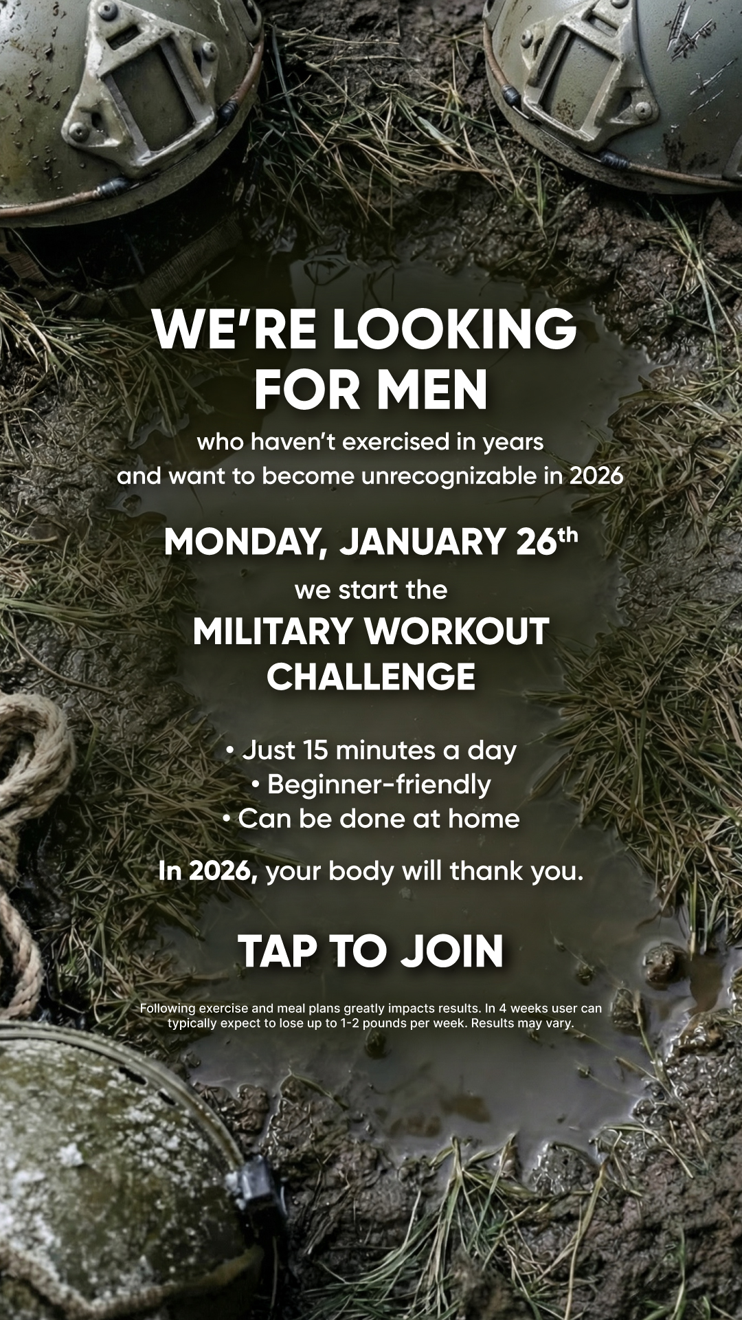BetterMe Men Facebook ad