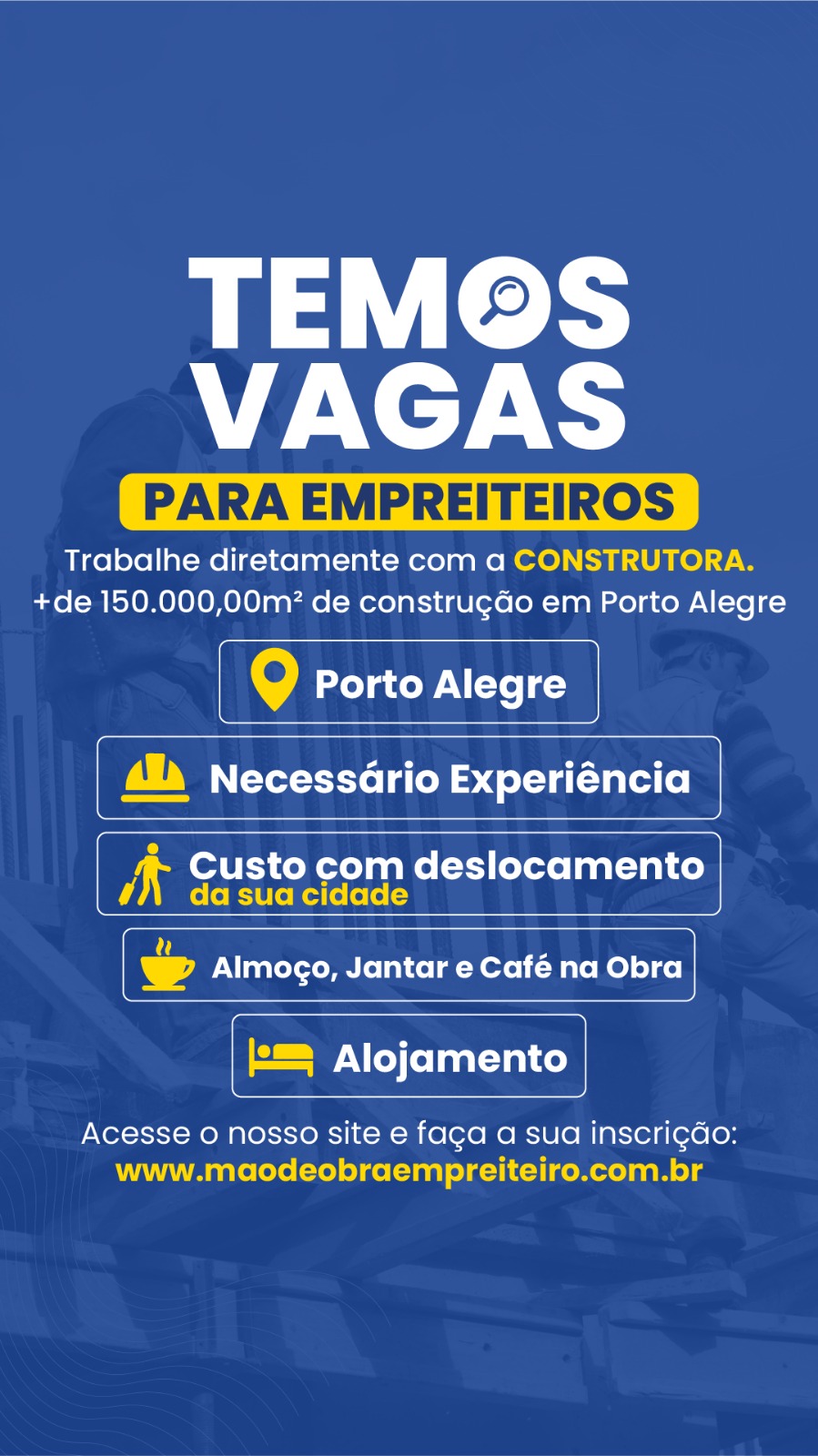 Mão de obra - Empreiteiros Facebook ad from Dec 15, 2025