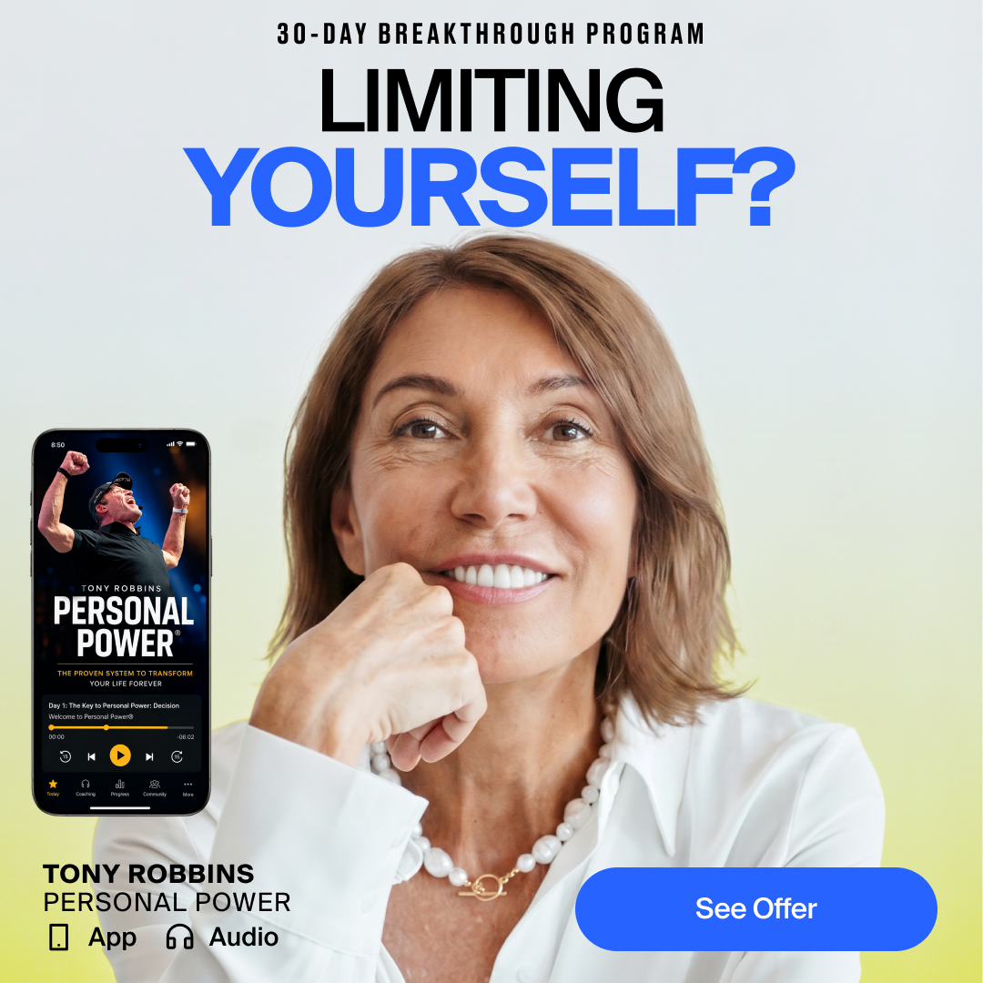 Tony Robbins Facebook ad