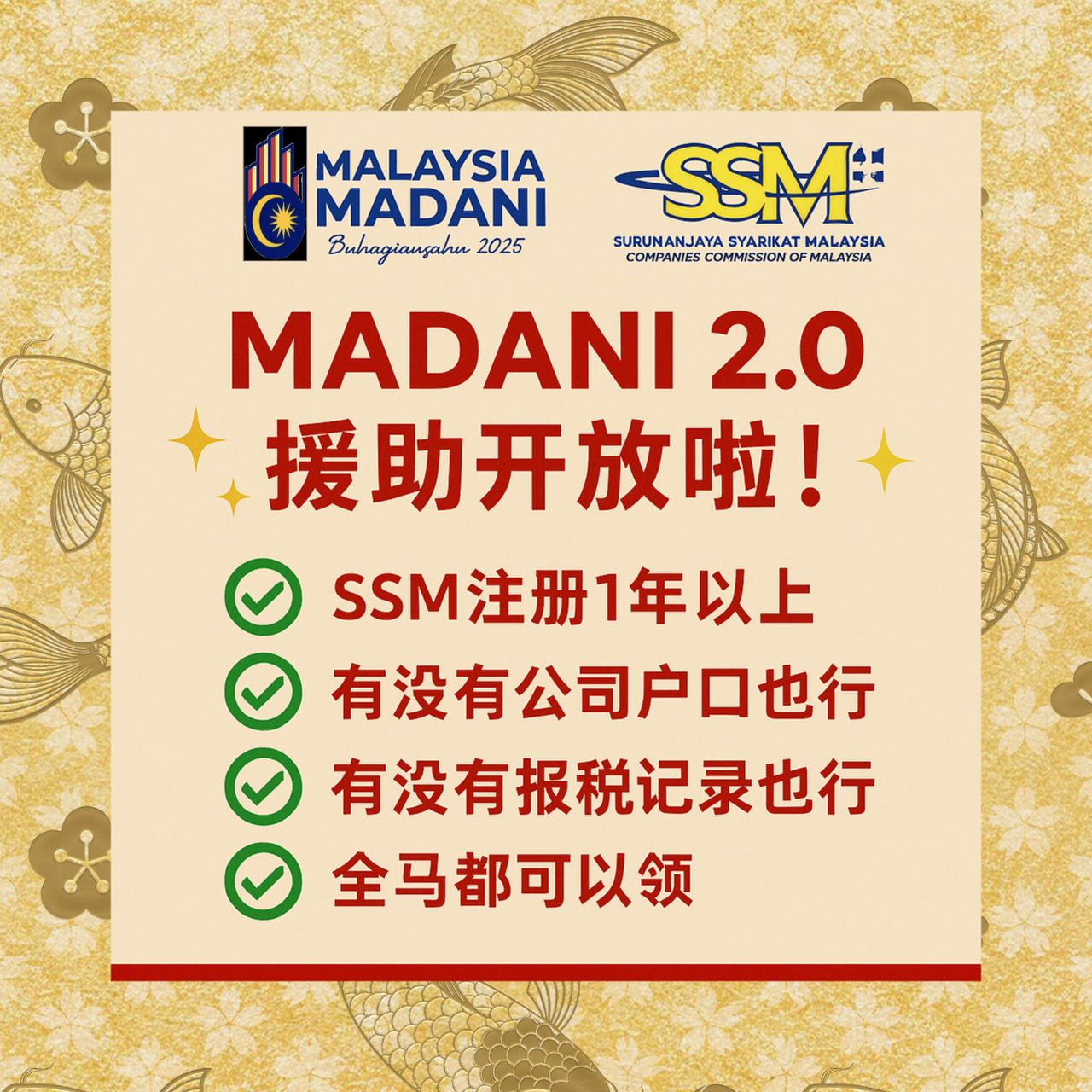 Nicole-Bank Loan Consultant Facebook ad: 了解MADANI 2.0 援助