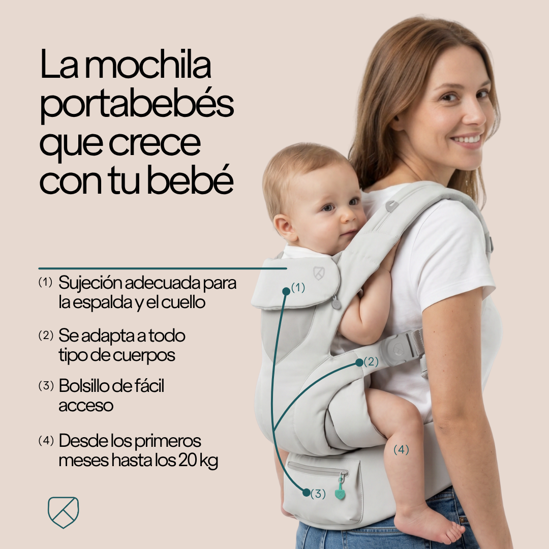 Koala Babycare Facebook ad: La mochila portabebés ergonómica para ti y para tu bebé.
