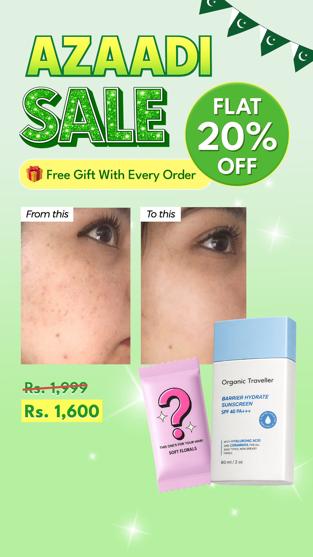 Organic Traveller - Skincare Facebook ad