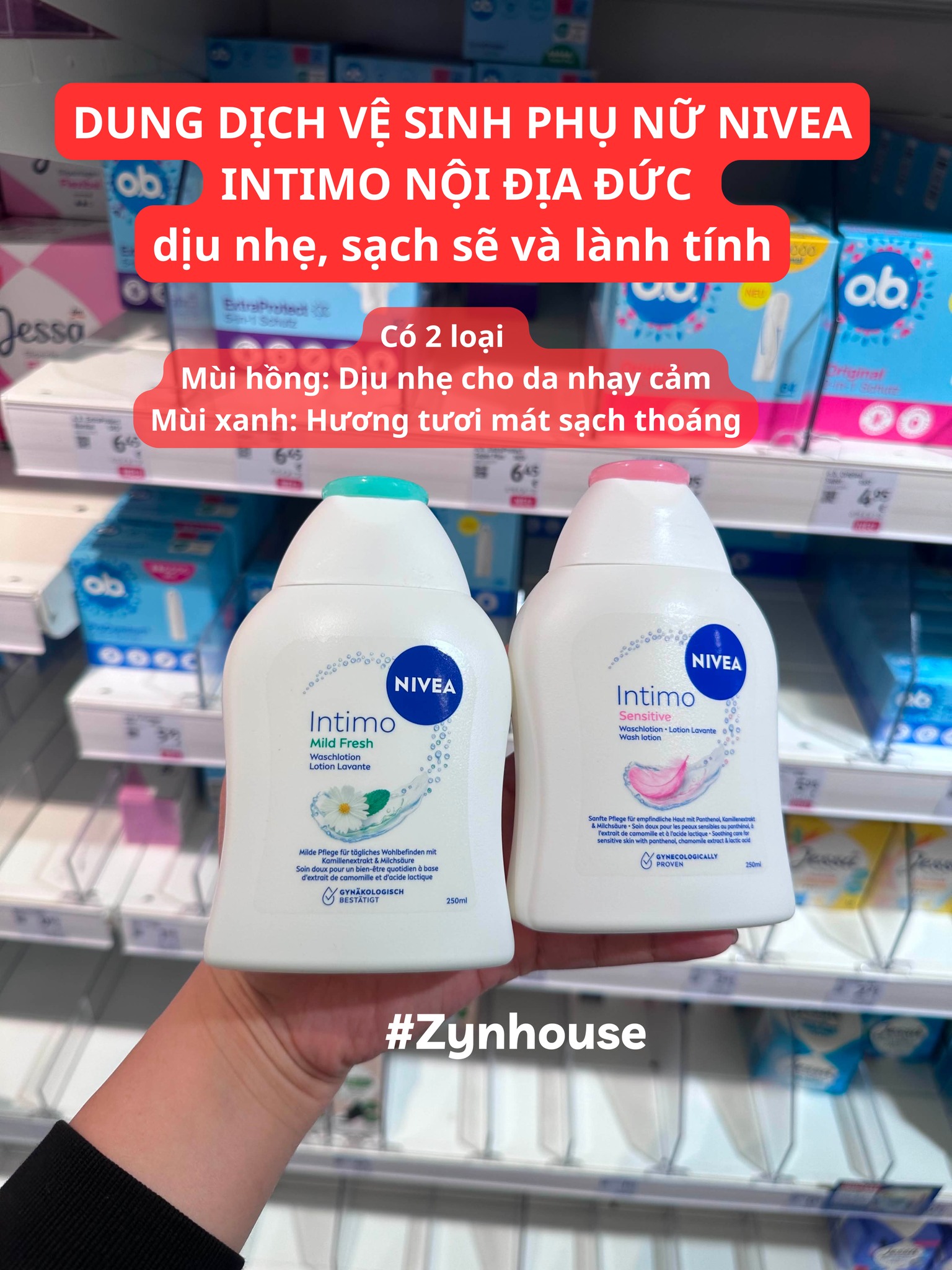 Zynhouse Germany Facebook ad: HÔM NAY EM MẠNH CHO CHỊ EM LÀM…