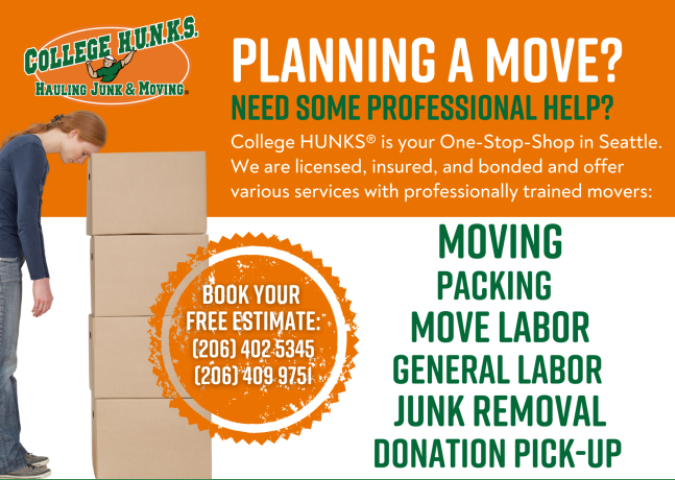 College Hunks Hauling Junk and Moving Central Seattle Facebook ad