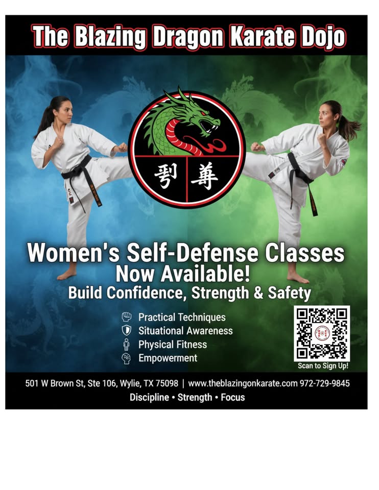 The Blazing Dragon Karate Dojo Facebook ad