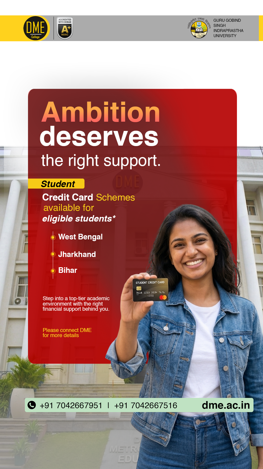 Delhi Metropolitan Education Facebook ad