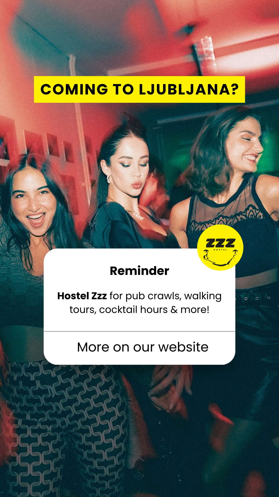 Hostel ZZZ Facebook ad