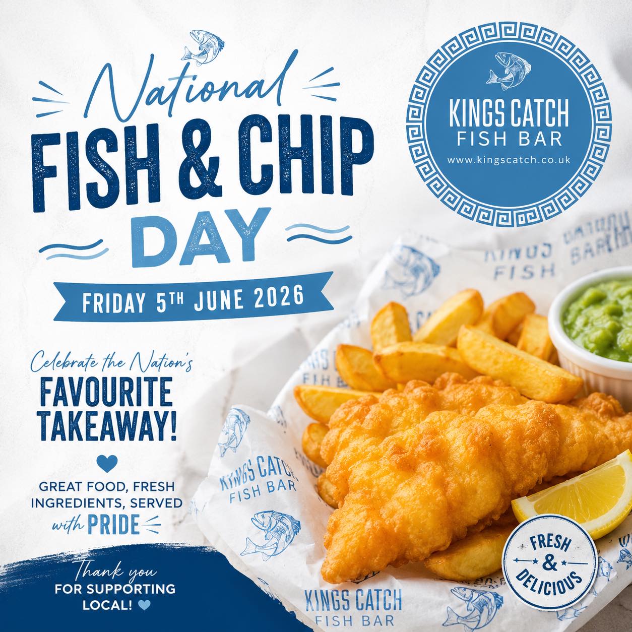 Kings Catch Facebook ad: Kings Catch Fish Bar | Fish & Chips Hucknall